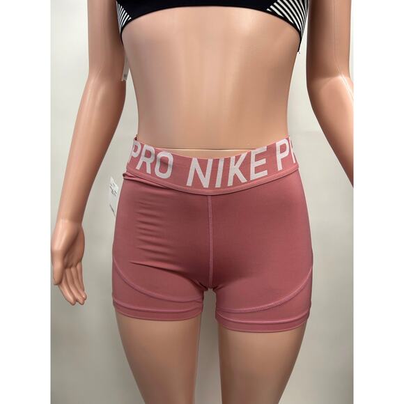 Nike Pro 3’ Women’s Training Shorts in Desert Berry - Picture 1 of 5